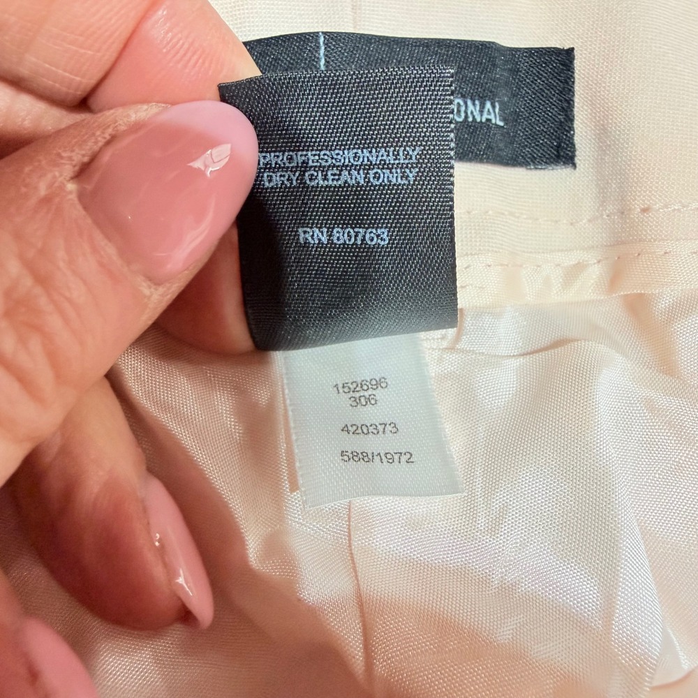 NWOT Moda International Dress‎ Pants Womens 4 Tall Pink Straight Leg  Office - Picture 3 of 9